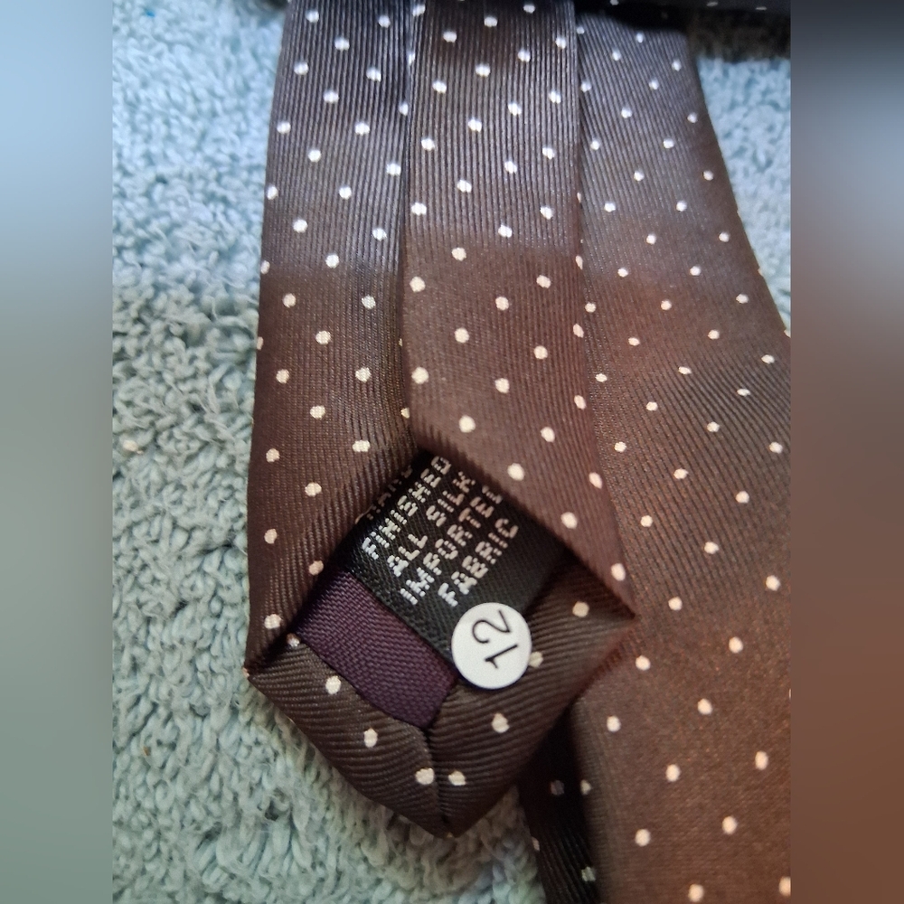 Ties - 1 Blue Paisley and 2 Red and White Spotted - Picture 6 of 6